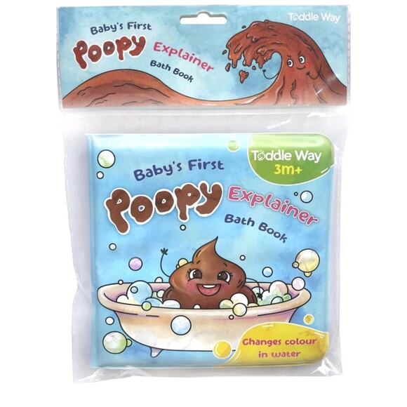 Toddle Way Baby's First Poopy Explainer Bath Book. Magic Change Color in... - Picture 7 of 8